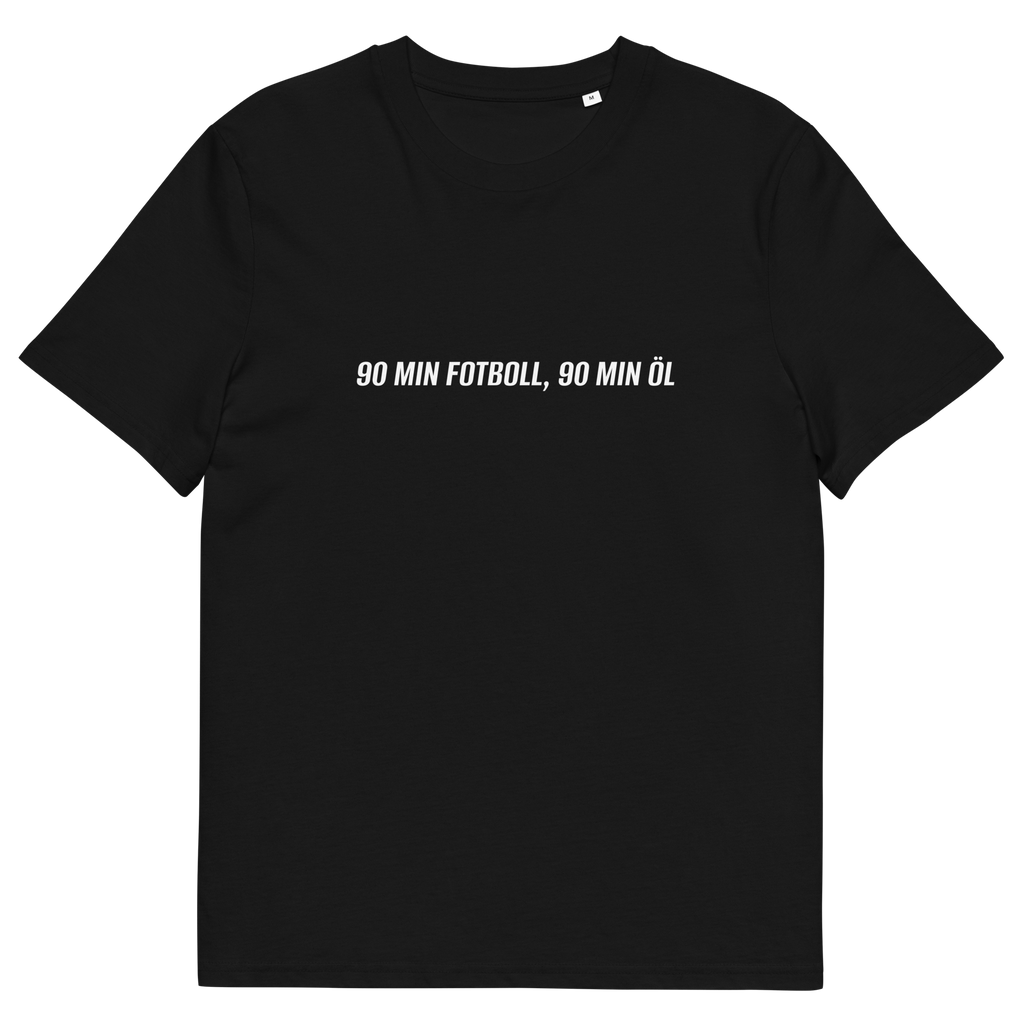 90 MIN FOTBOLL, 90 MIN ÖL T-Shirt Svart