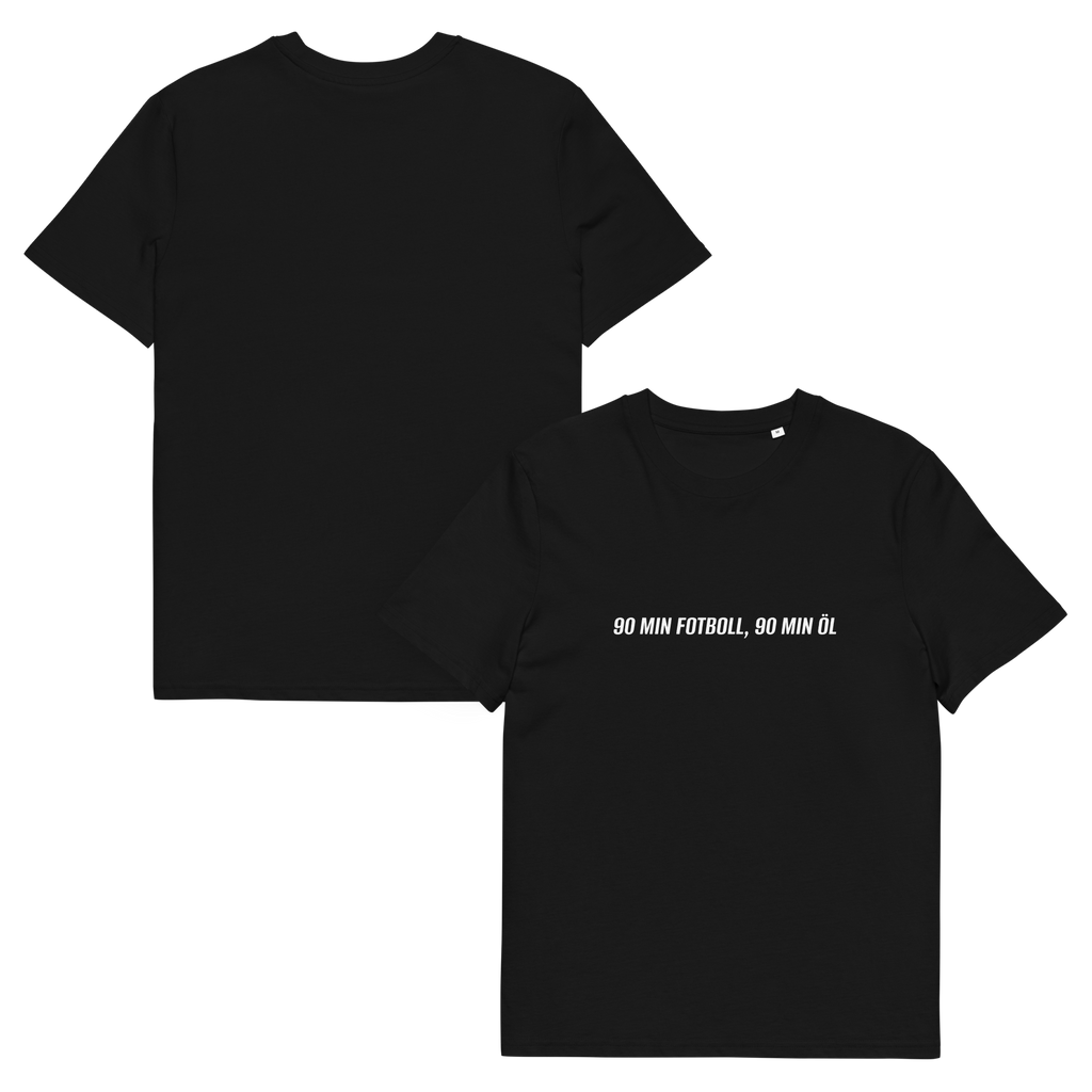 90 MIN FOTBOLL, 90 MIN ÖL T-Shirt Svart