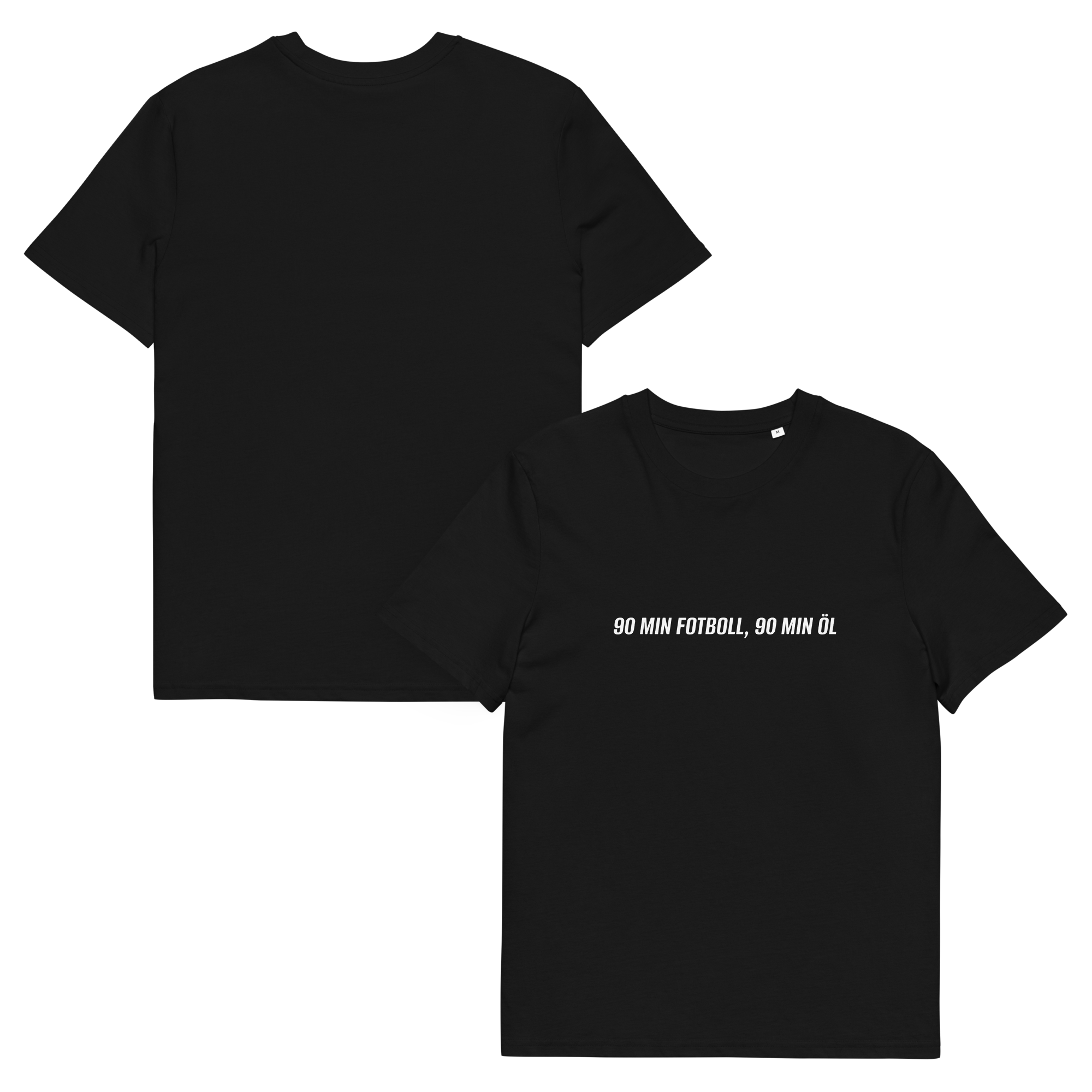 90 MIN FOTBOLL, 90 MIN ÖL T-Shirt Svart