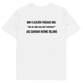 "Ska du välja mig eller fotbollen?" T-shirt Vit
