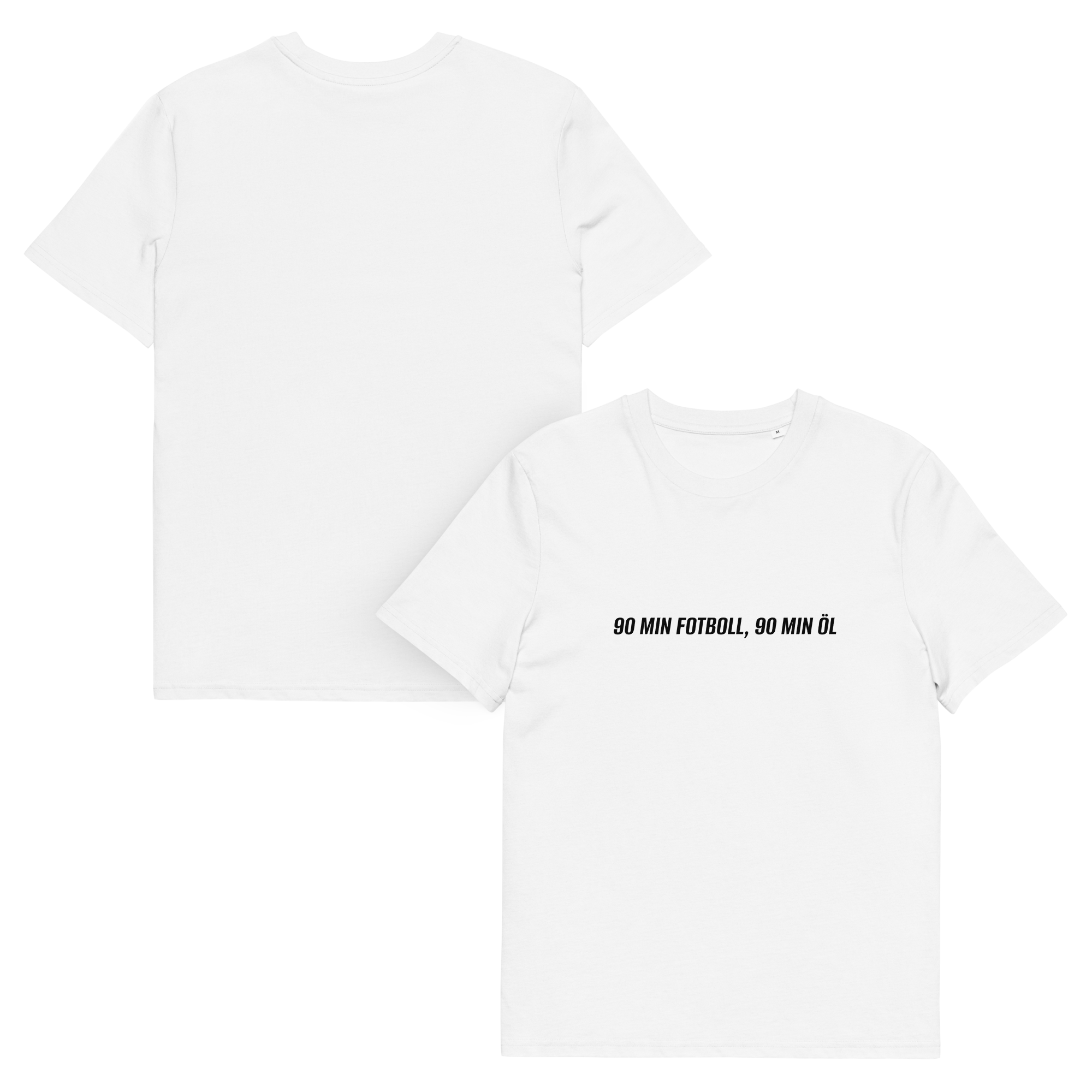 90 MIN FOTBOLL, 90 MIN ÖL T-Shirt Vit